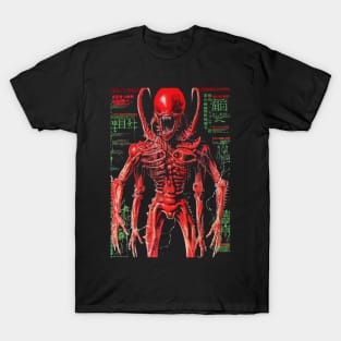 Cosmic Horror Retro Alien Creature Vintage Movie Art - Haunting Sci-Fi T-Shirt